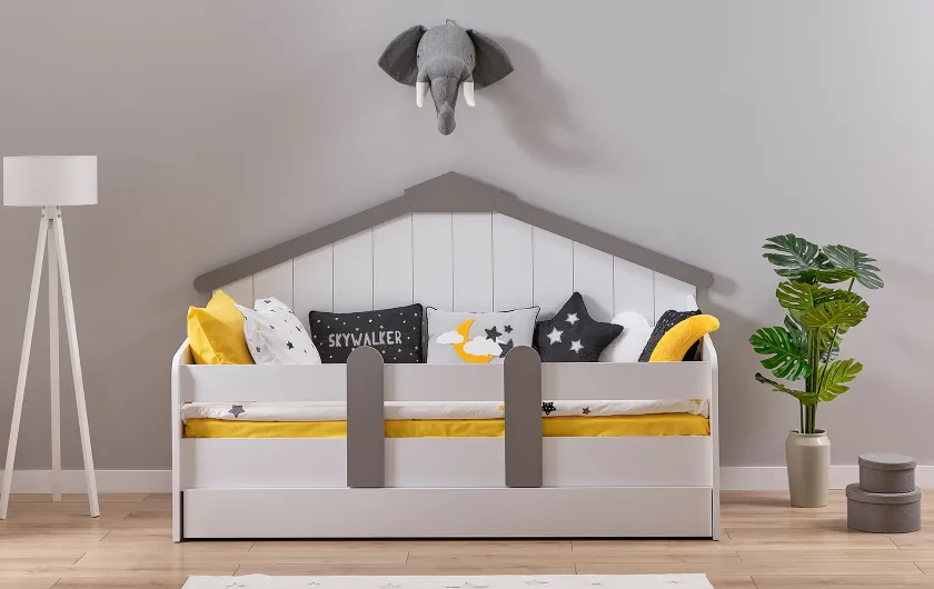 Baby Cute Gri House Bed (90x200 cm)